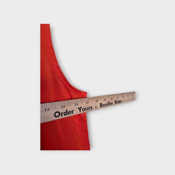 Peloton x Spiritual Gangster Womens Muscle Tank Orange Med Boldcore Workout - Picture 5 of 7